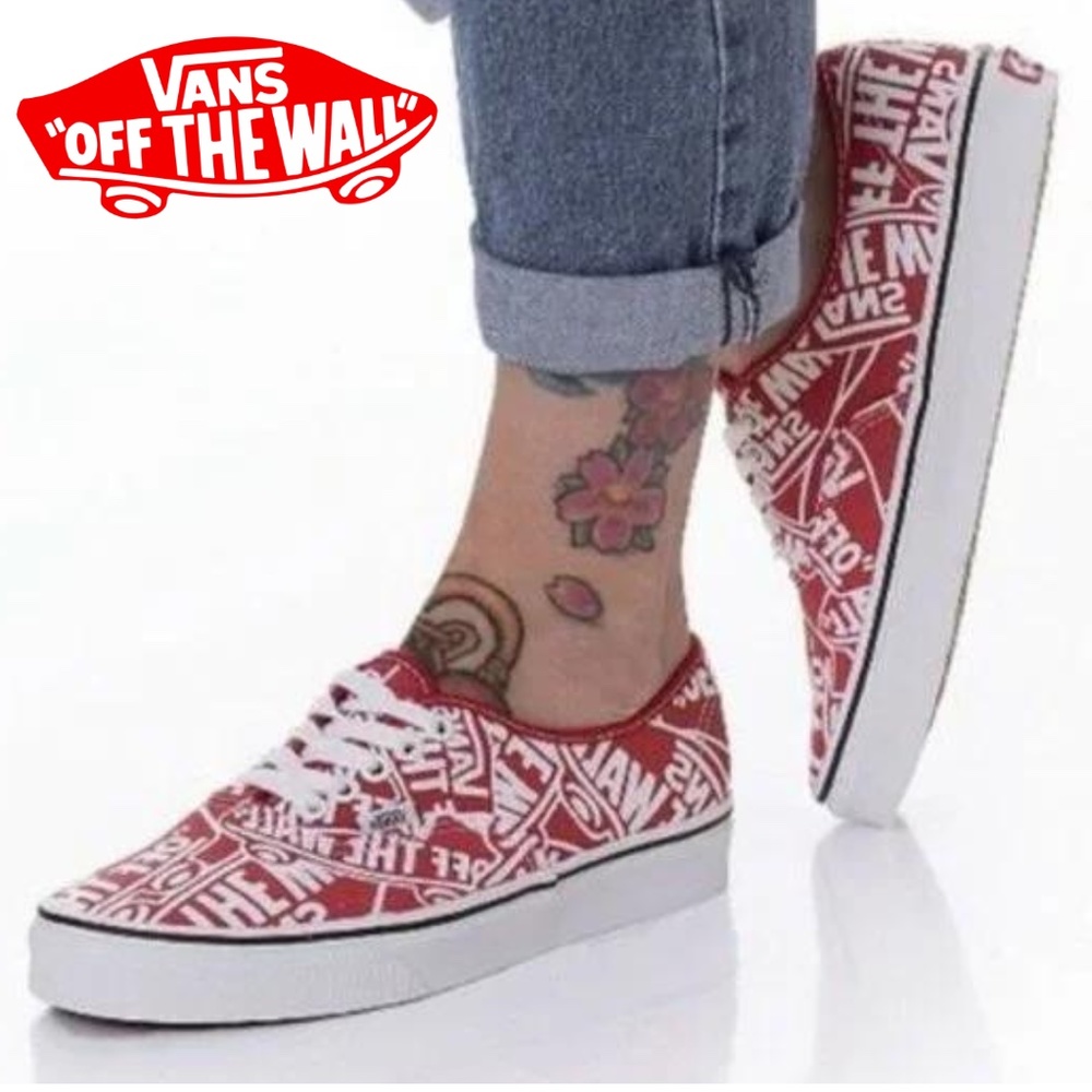 Vans Authentic Off The Wall Repeat Logo Doheny Sneake… Gem